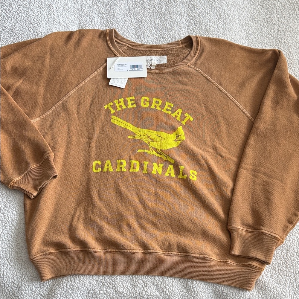 THE GREAT. Tan Sweatshirt